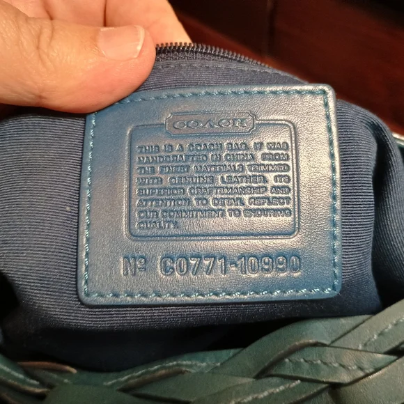 Coach Chelsea Denim Turnlock Optic C Shoulder Bag - Picture 2 of 5